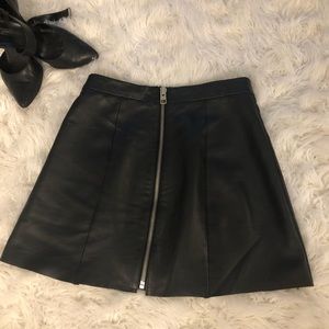 ALL SAINTS leather mini skirt- SEXY!!